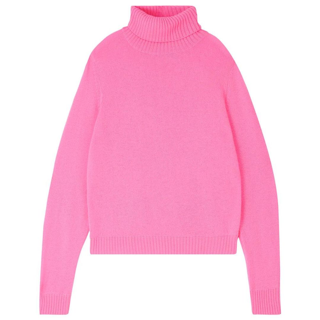 Pink roll neck jumper