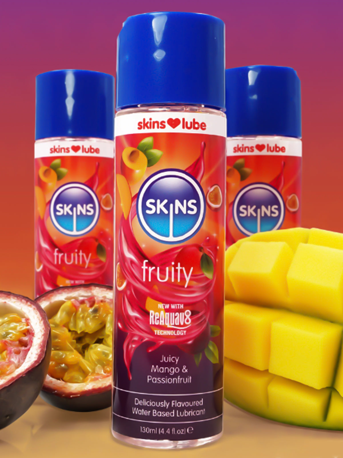 Skins (UK) Mango & Passionfruit Water Based Lubricant 130ml