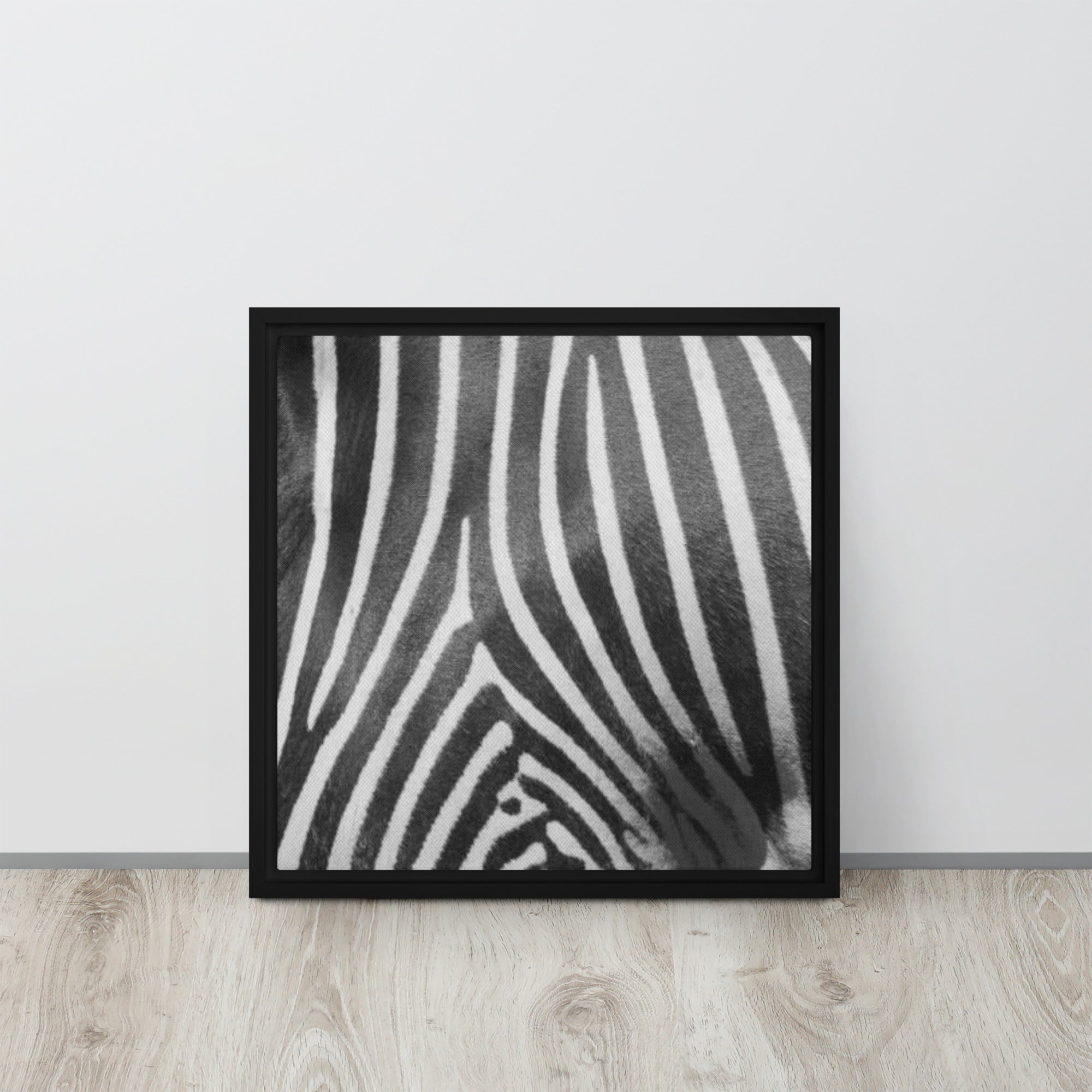 Mireille Fine Art, modern canvas print animal artwork, zebra print artwork framed