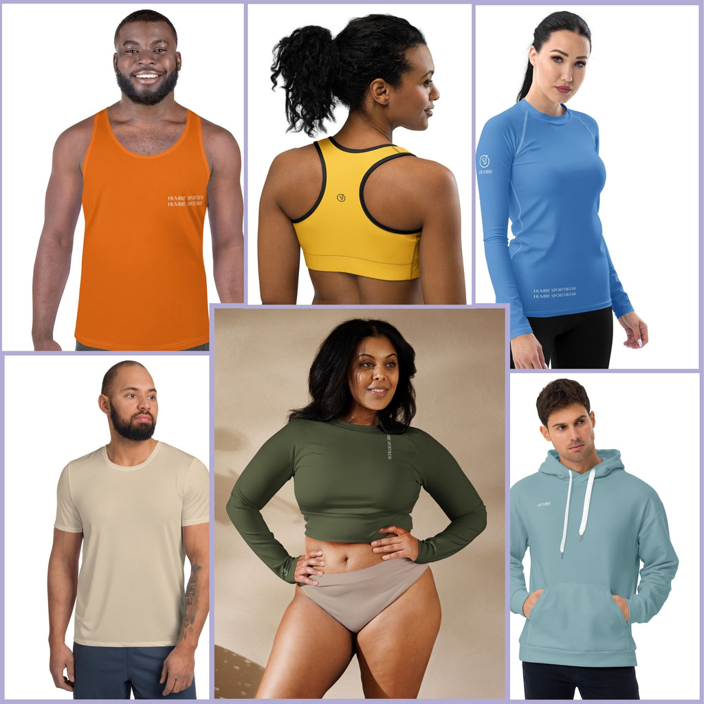 Humble Sportswear, men and women's color match athletic apparel blog post image