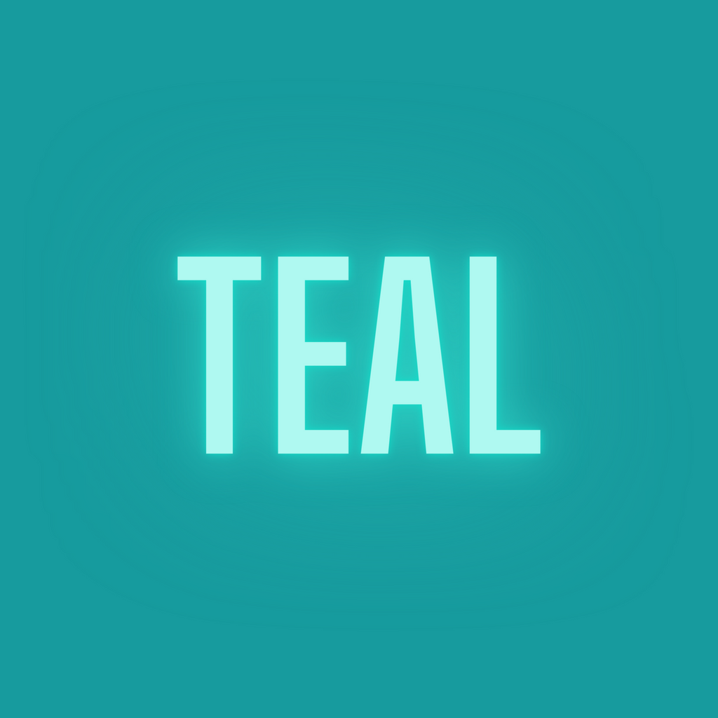 Teal color image with text 