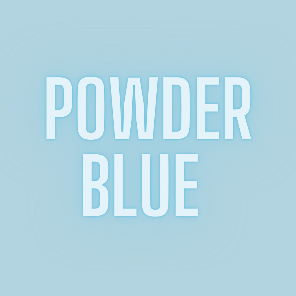 Powder blue image color with text 