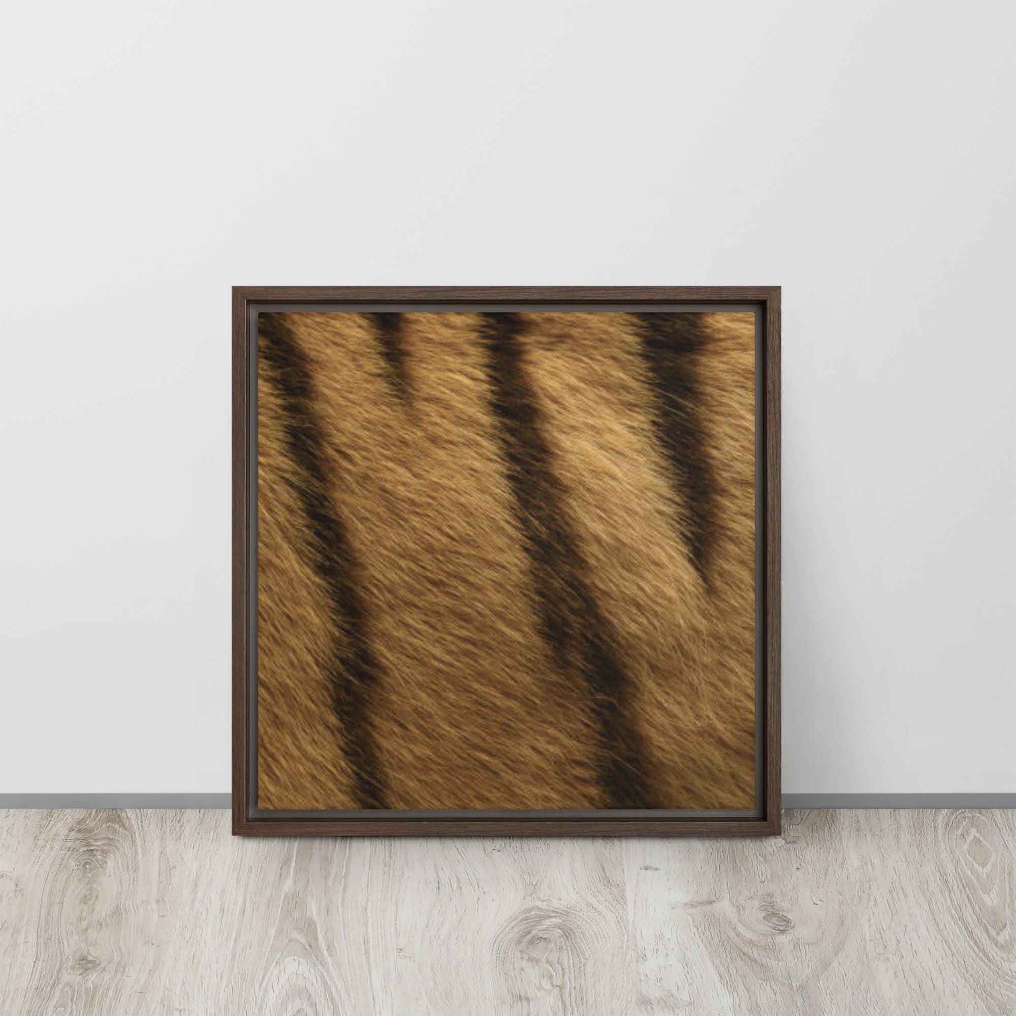 Mireille Fine Art, Tiger fur canvas print artwork on floater frame