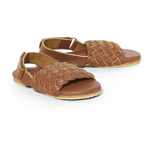 ladies woven leather sandals