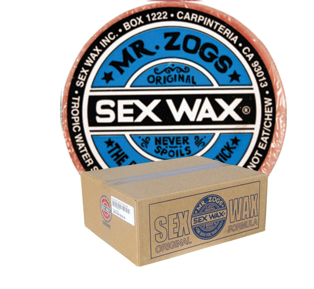 Sex Wax Cool Original Surf Wax Case - 100 Bars of Wax - Assorted