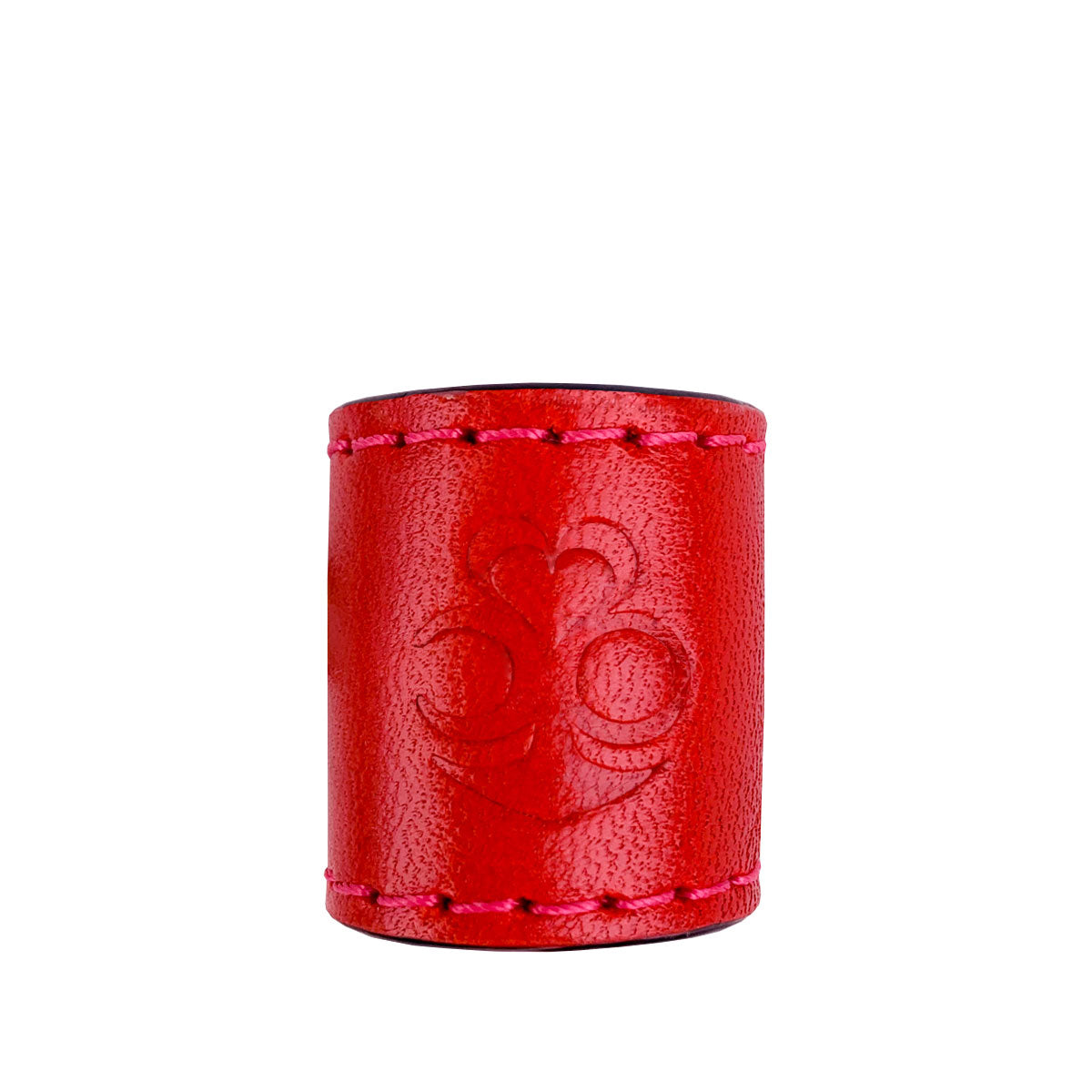 Leather Scarf ring - Tan - Rose Cardinal