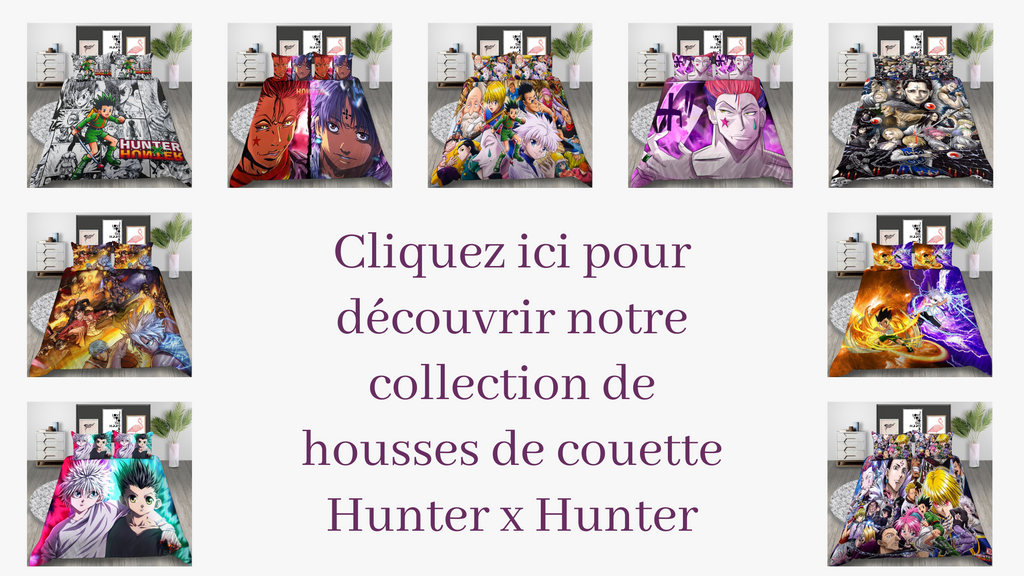 Notre collection de housses de couette Hunter x Hunter