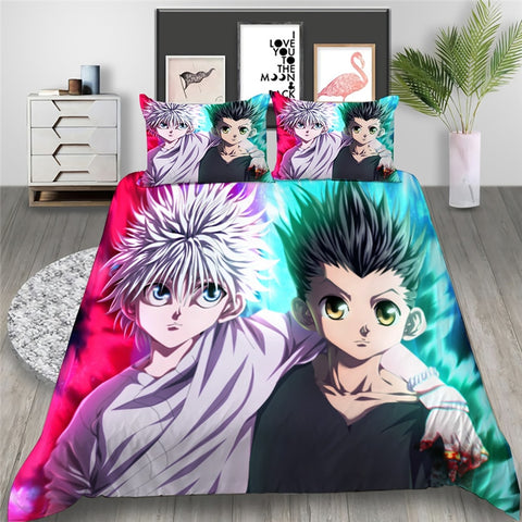 Housse de couette hXh - Gun Freecss et Kirua