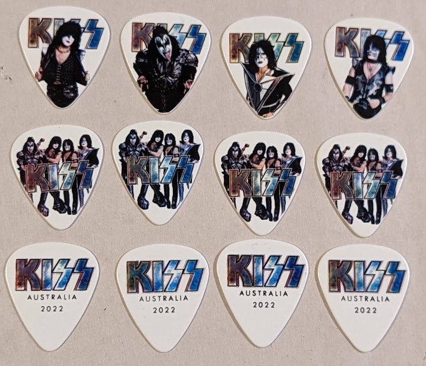 KISS 2022 End of the Road JAPAN Tour Set of 12 Guitar Picks – KISS