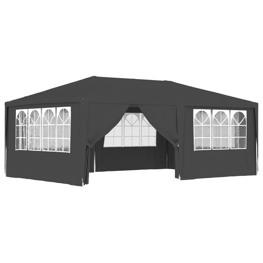 Grey UV & Water-Resistant Professional Party Tent with Sidewalls 13.1'x19.7' Anthracite 90 g/m2