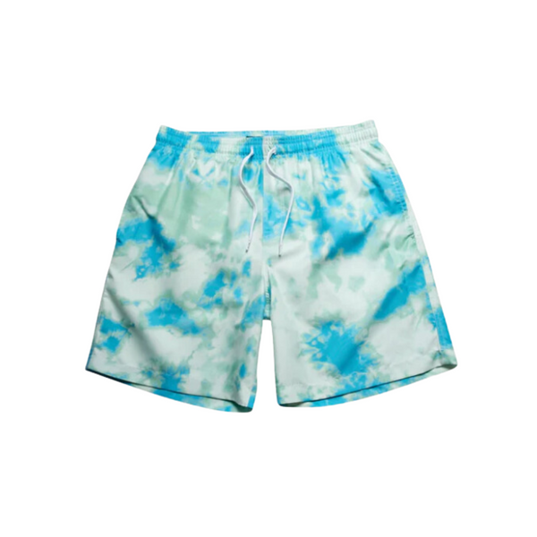 sunsetvistasresort’s Green and Blue Tie Dye Swim Shorts 