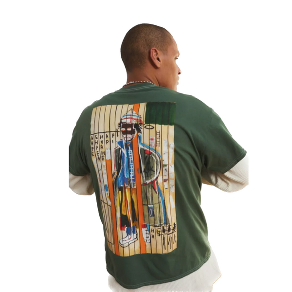 Urban Outfitters' Basquiat Anthony Clarke 1985 Tee in Green
