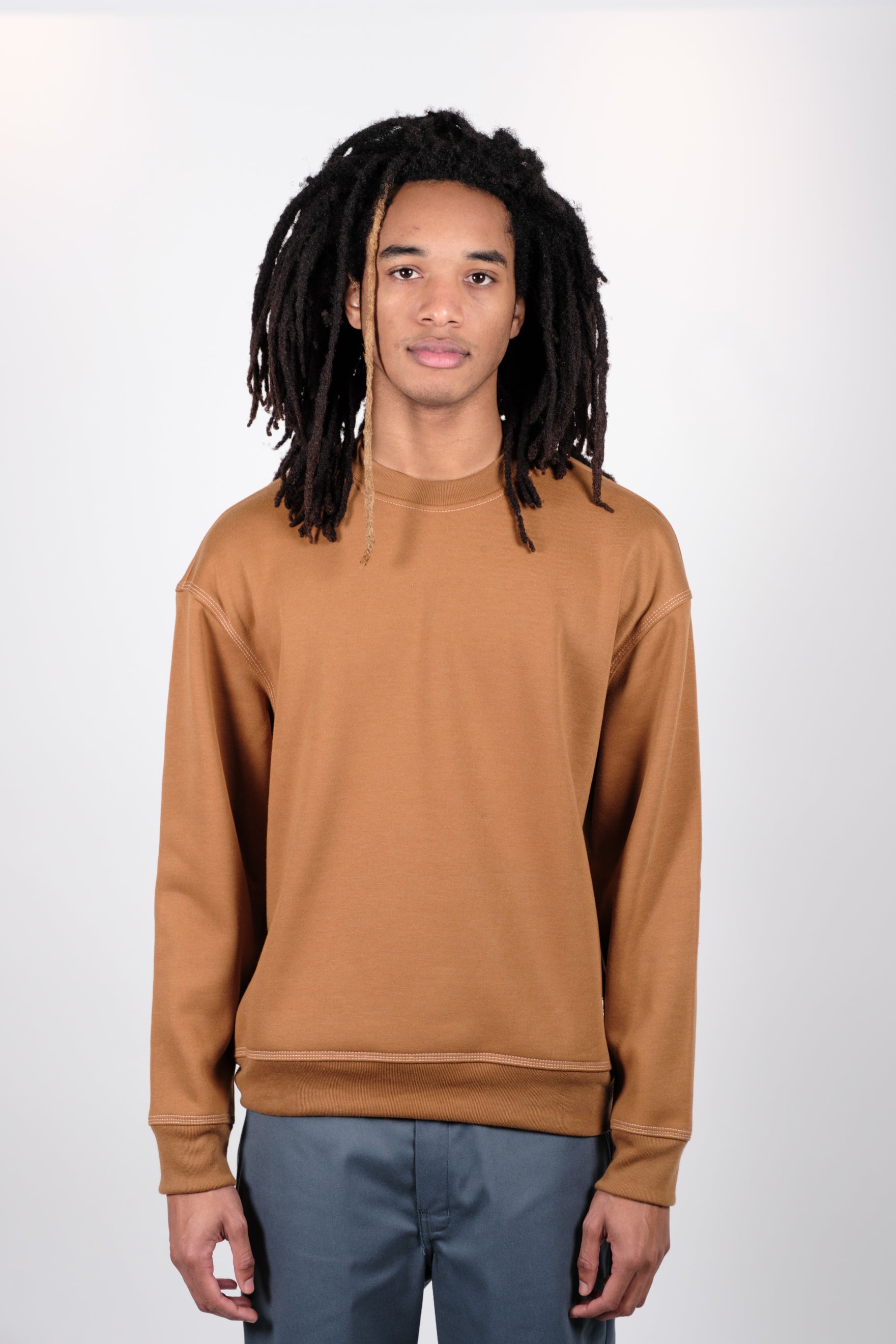 Brown Crew Neck.