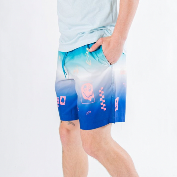 Men's Good Vibe Club swim shorts by Brooklyn Cloth