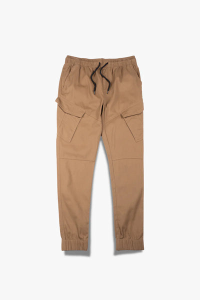 Diagonal Cargo Pocket Twill Jogger