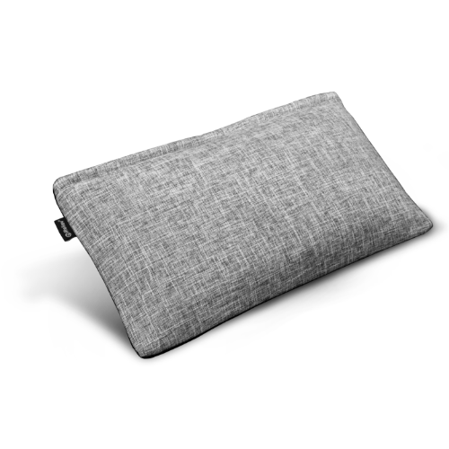 Grey square pillow massager