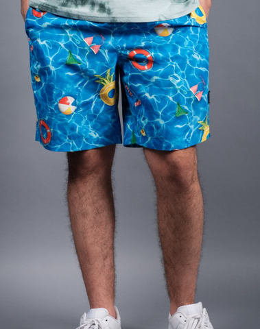 Pool Print Swim Trunks 