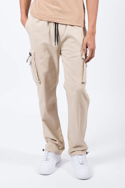 stretch twill zip cargo pocket pant by Brooklyn Cloth