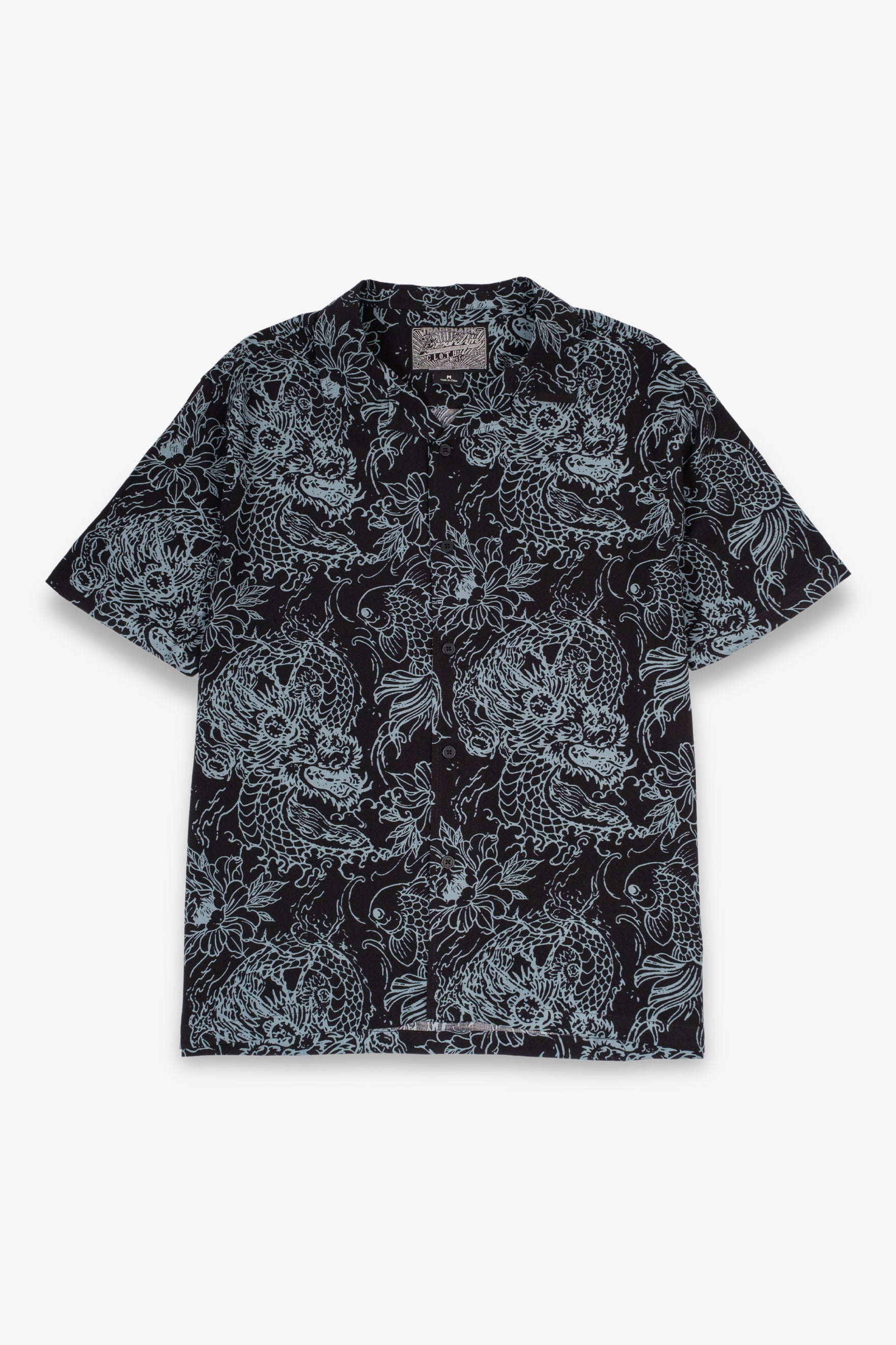 Brushed Florals Rayon Shirt, Men's Tops