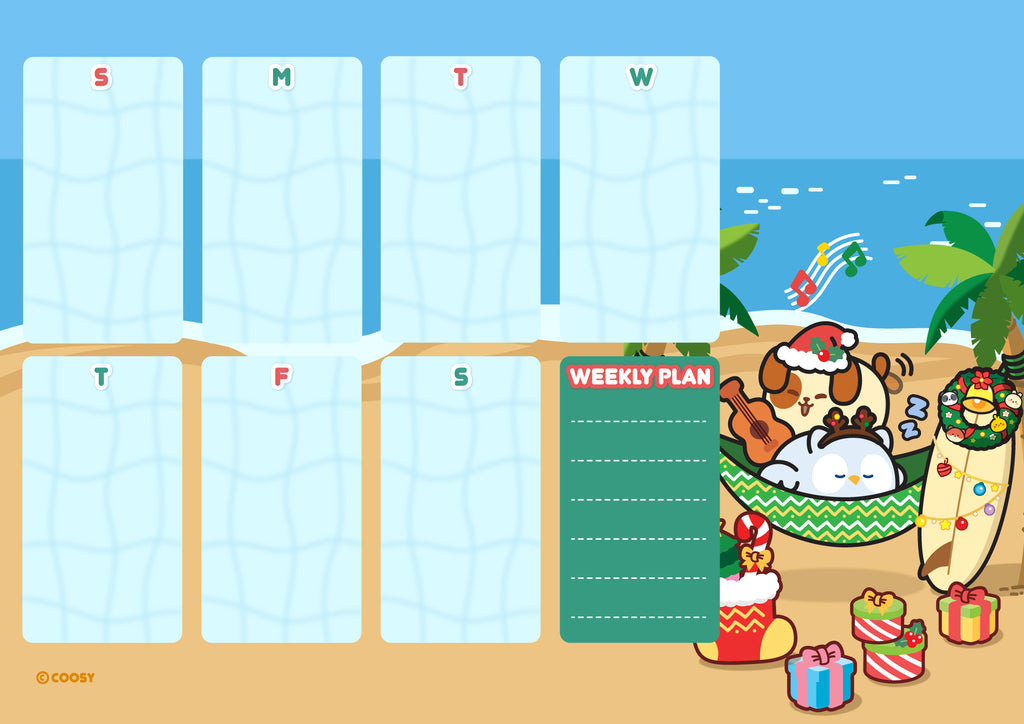 [Wallpaper] Christmas in Hawaii-Tablet Planner Wallpaper Download