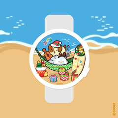 [Wallpaper] Christmas in Hawaii-Galaxy Watch Wallpaper Preview