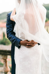 'Colette' Lace Backless Bridal Gown