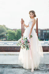 'June' Beaded Tulle Ball Gown