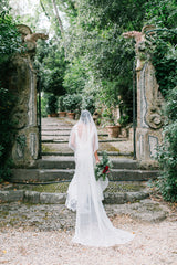 'Serene' Draped Cathedral Veil