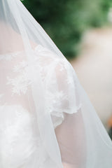 'Serene' Draped Cathedral Veil