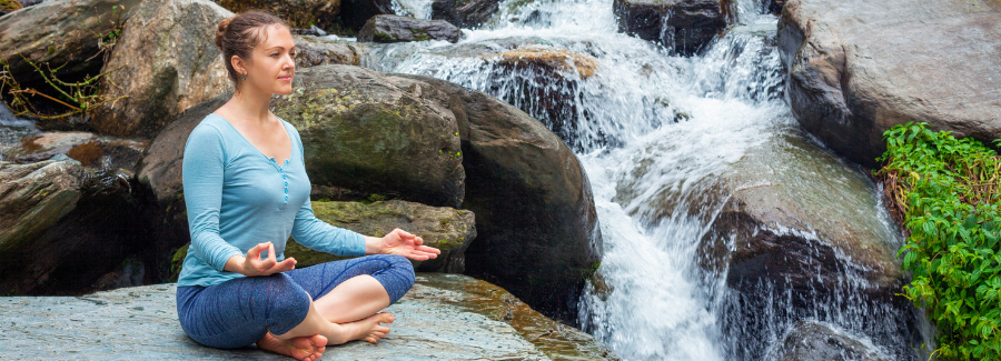 Padmasana (Lotus Pose), yoga position for meditating, meditating good for anxiety and yoga