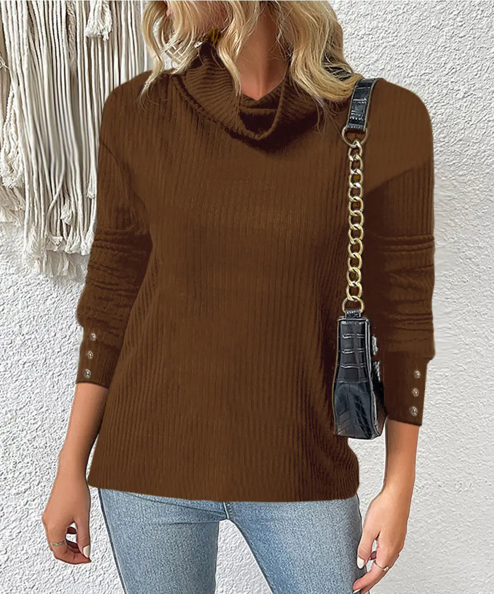Lovemi - Women’s Sweater Style Turtleneck Knitted Sweater