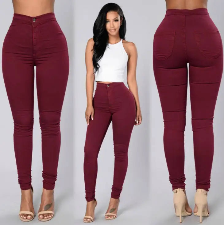 Lovemi - Sexy Casual Fashion Multi-Color Slim Slimming Pants