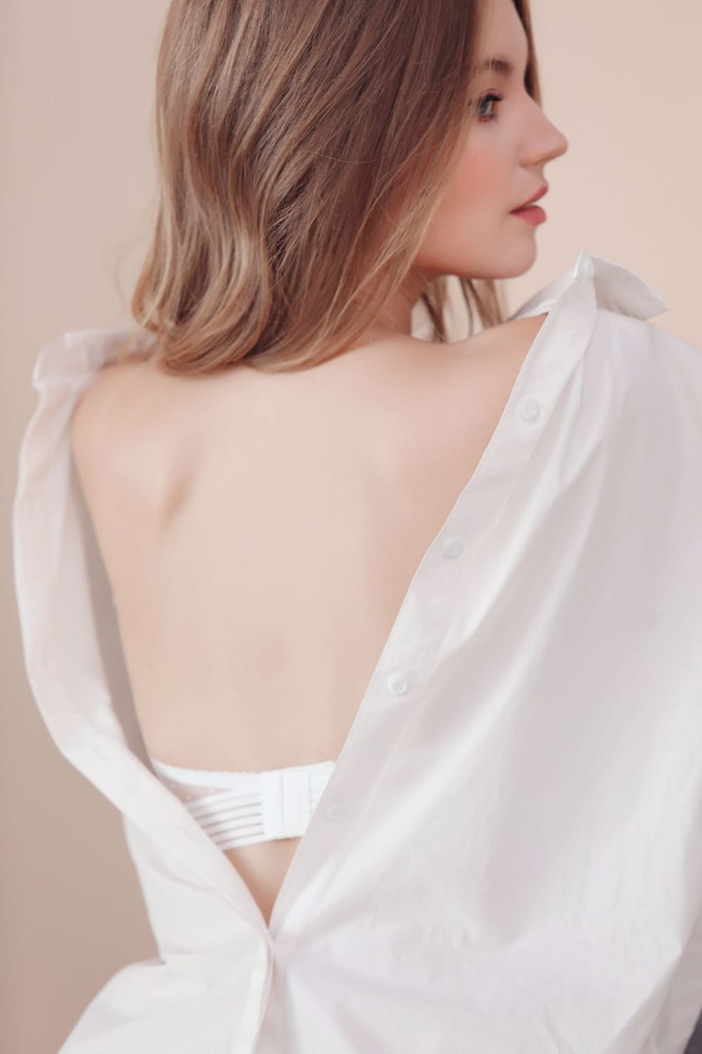 Lovemi - U-shaped backless lace lingerie