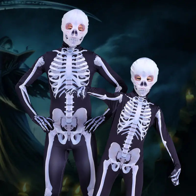 Lovemi - Halloween Skeleton Costume Scary Skeleton Skull