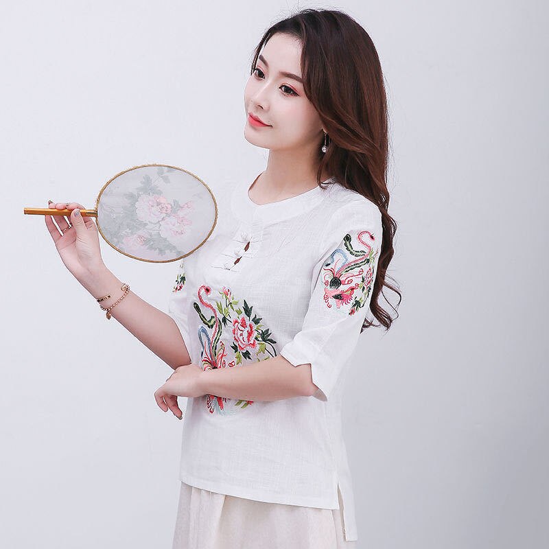 Lovemi - Vêtements de styles chinois pour femmes, haut cheongsam