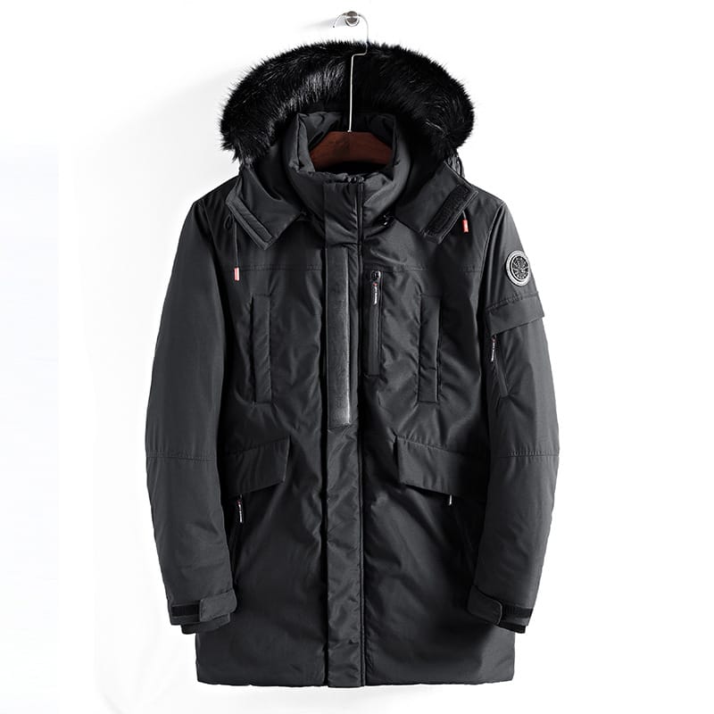 Lovemi - Men’s mid-length hooded jacket