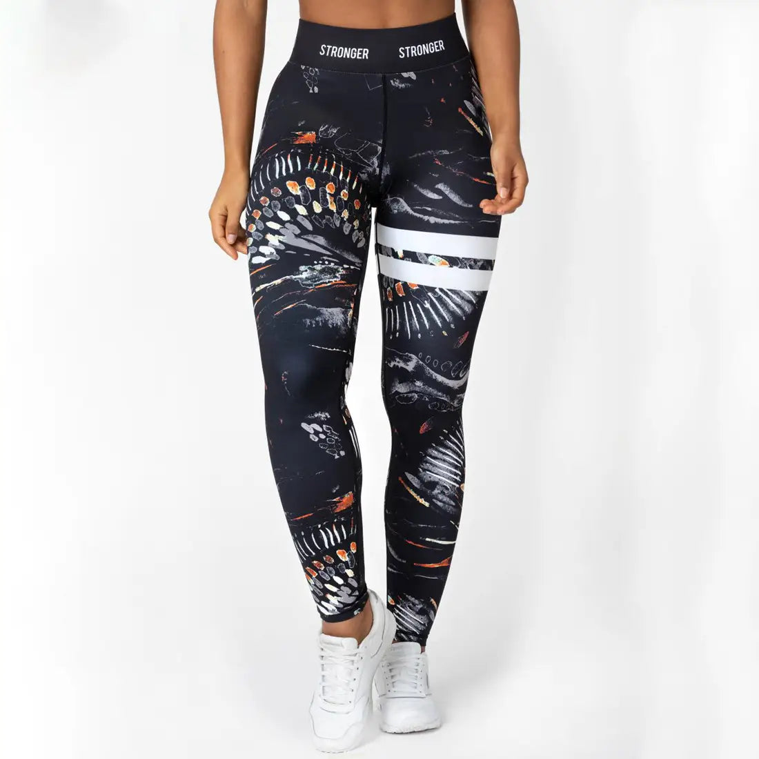 Lovemi - Printed Yoga Pants Hip-up High Waist Leggings