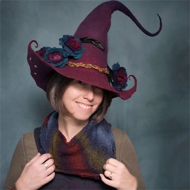 Lovemi - Women Modern Witch Hat Costume Pointed Wool Felt