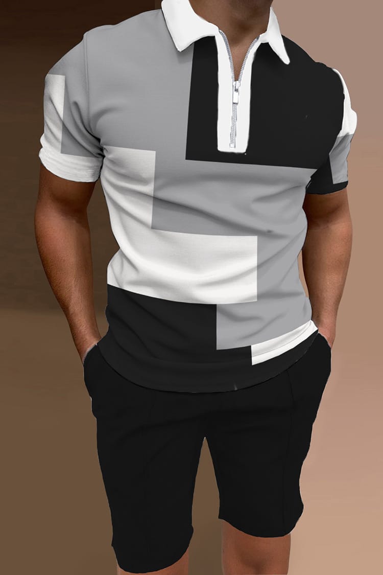 Lovemi - Fashion Loose Polo Shirt Lapel Short Sleeve Top