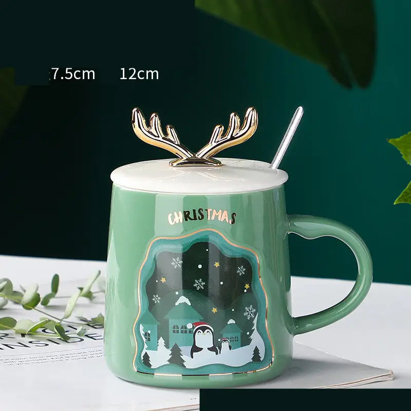 Lovemi - Verres Tasses de Noël Tasses à café en céramique