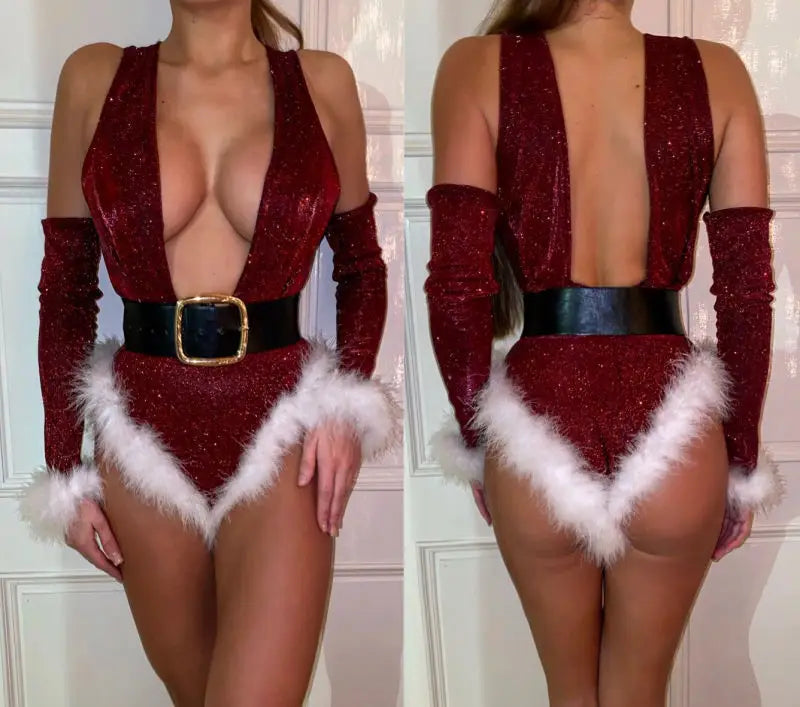 Lovemi - Christmas Outfit Passionate Seduction One-piece