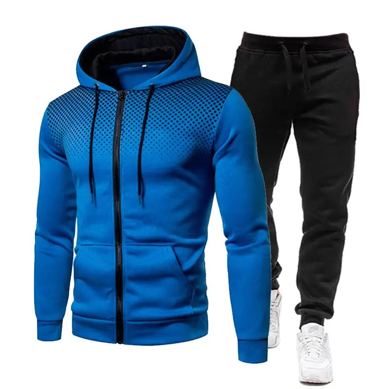 Lovemi - Casual Fashion Hooded Jacket Mens Suit