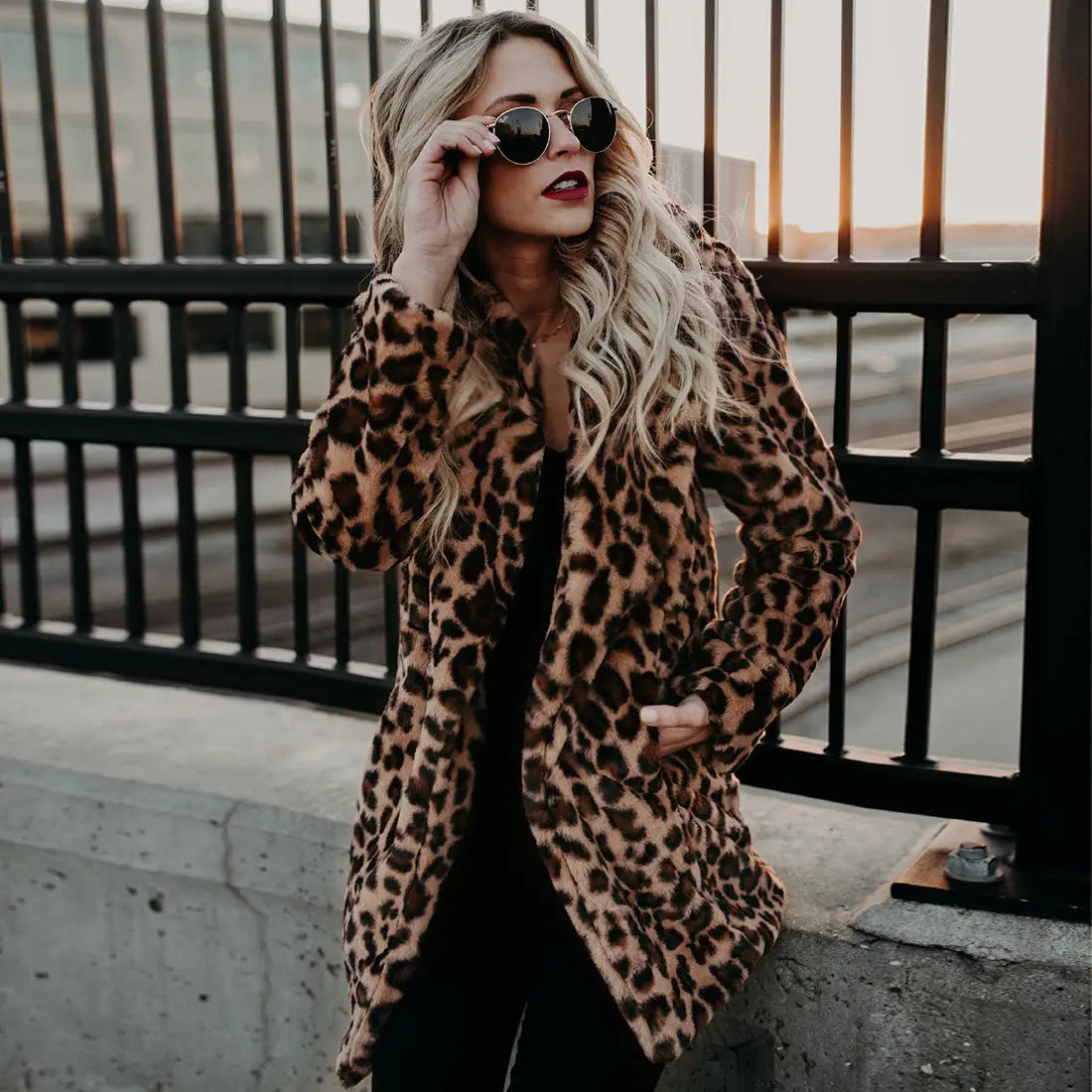 Lovemi - Artificial Faux Fur Women Winter Coat