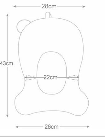 Lovemi - Baby Bath Seat Support Mat Foldable Baby Bath Tub