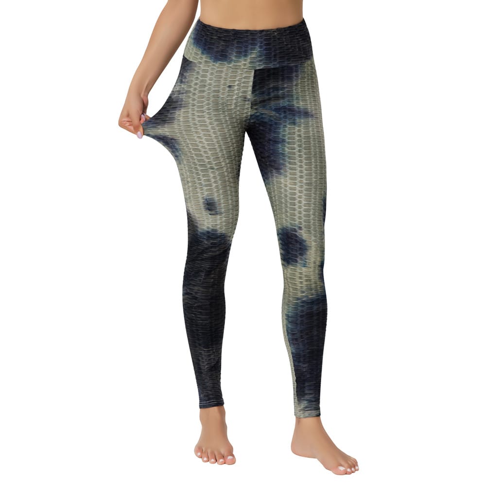 Lovemi - Yoga Jacquard Tie-Dye Yoga Clothes Bubble Yoga