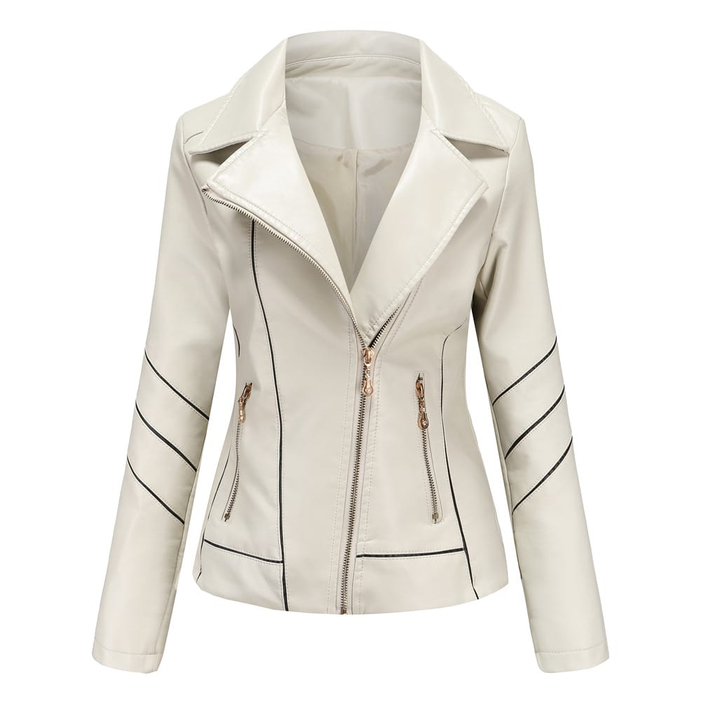 Lovemi - Manteau court fin en Pu Veste printemps et automne