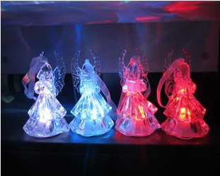 Lovemi - Colorful Acrylic Angel Night Light Christmas Gifts