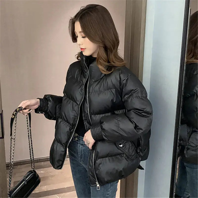Lovemi - Petit manteau rembourré en duvet ample de style coréen
