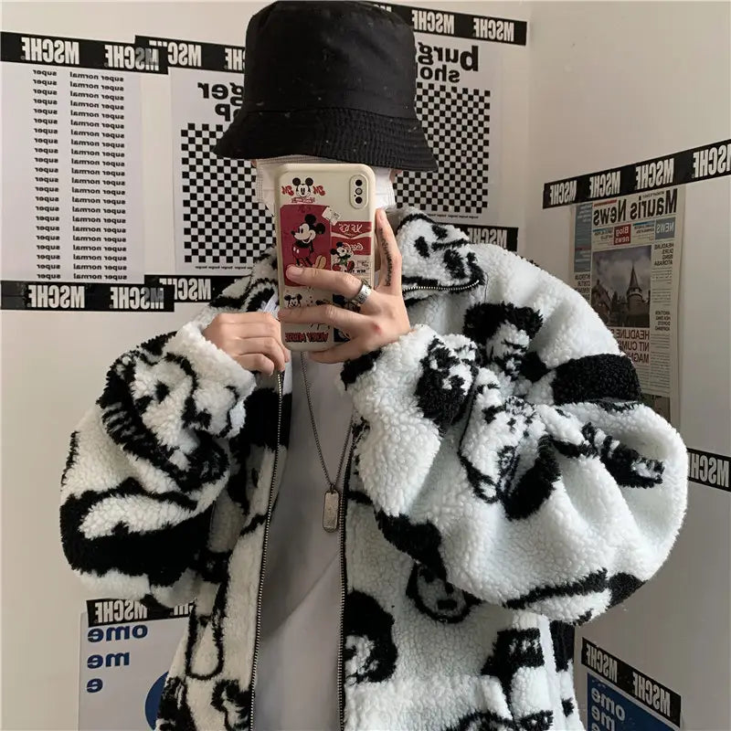 Lovemi - Manteau d'hiver en laine WAKUTA Femme Street Wear Chic