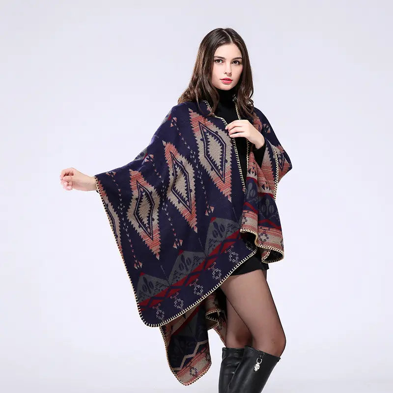 Lovemi - Elegant Large Plaid Cashmere Scarf